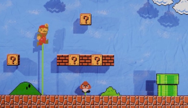 Super Mario Bros. Papercraft - free game